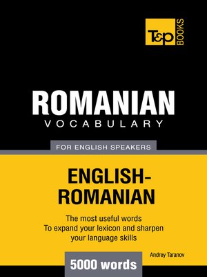 cover image of Romanian Vocabulary for English Speakers